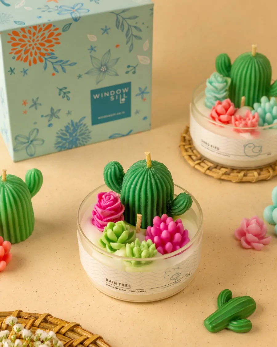 ws_Mini Cactus Garden Candle
