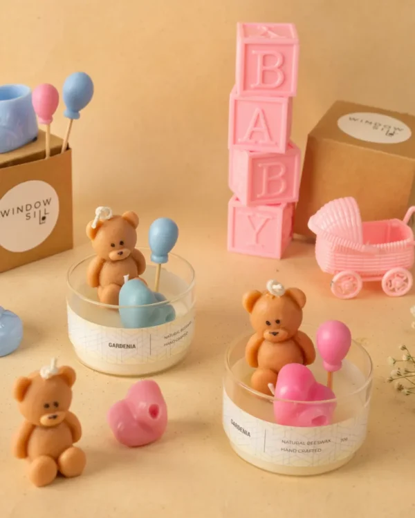 Mini Teddy Bear Candle